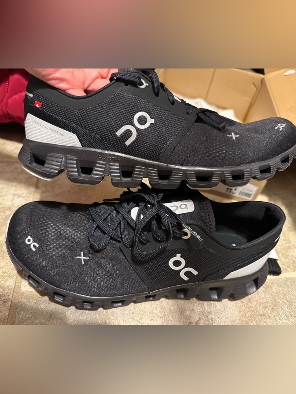 On Running Black Men’s Cloudtech Athletic Sneakers